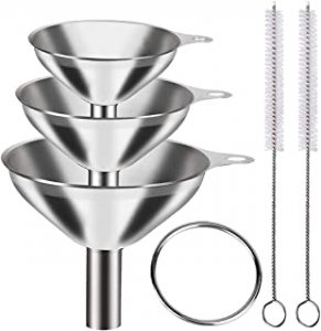 Supvox® 3Pcs Metal Stainless Steel Funnel